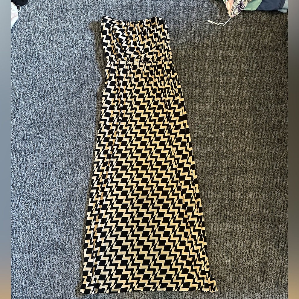 Strapless women’s maxi dress